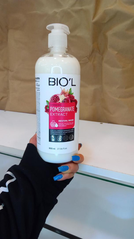 ماسک مو داخل حمام انار بیول